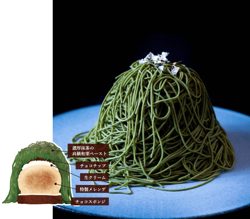 濃厚抹茶のモンブラン